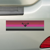 Spiersprietspier Vlag Bumpersticker (Op auto)