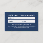 Spiertand Logo, tandartsafspraak Visitekaartje (Achterkant)