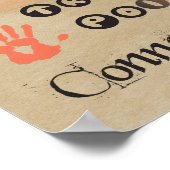 Spiertherapie woorden Poster Kunst (Hoek)