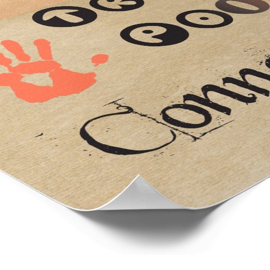 Spiertherapie woorden Poster Kunst (Hoek)