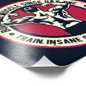 Spiertreinen Insane of hetzelfde blijven Foto Afdruk (Hoek)