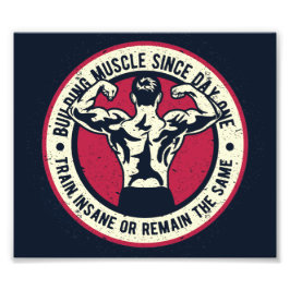 Spiertreinen Insane of hetzelfde blijven Foto Afdruk