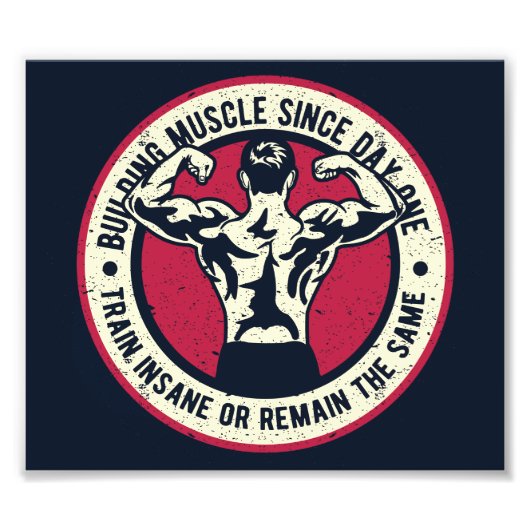 Spiertreinen Insane of hetzelfde blijven Foto Afdruk (Voorkant)