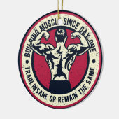 Spiertreinen Insane of hetzelfde blijven Keramisch Ornament (Links)