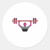 Spiertrots Ronde Sticker (Voorkant)