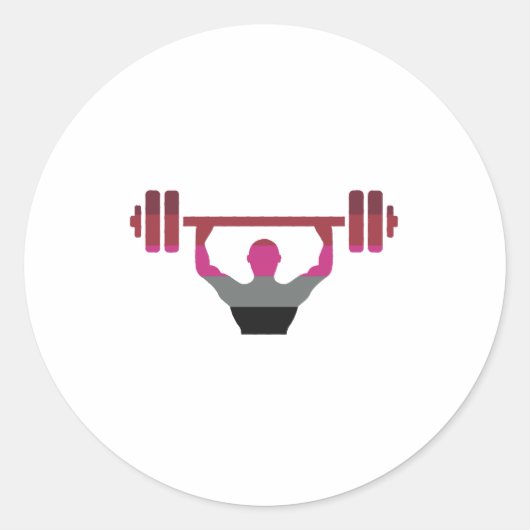 Spiertrots Ronde Sticker (Voorkant)