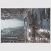 Spierwagen - Impala- Post-Apocalyptische Stad Tissuepapier (Voorkant)
