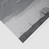 Spierwagen Post-Apocalyptische stadsgezicht Decoup Tissuepapier (Detail)