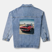 Spierwagen: precisie en prestaties denim jacket (Achterkant)
