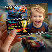 Spierwagen Verjaardagsstijl voor Jongens Kaart