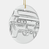 Spierwagentekening Keramisch Ornament (Rechts)