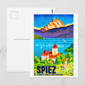 Spiez, groen gebied voor de stad Zwitserland Briefkaart (Voorkant / Achterkant)