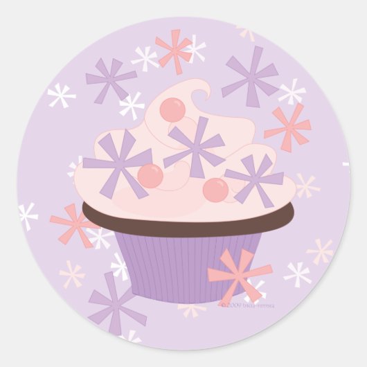 Spiffy Cake Ronde Sticker (Voorkant)