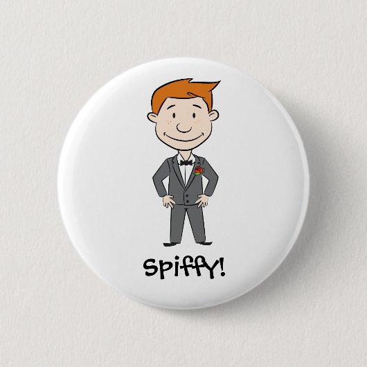Spiffy. Knoop Ronde Button 5,7 Cm (Voorkant)