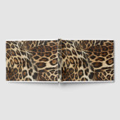 Spiffy Leopard Spots Leather Grain look Gastenboek (Volledig)