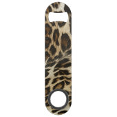 Spiffy Leopard Spots Leather Grain look Speed Flessenopener (Voorkant)