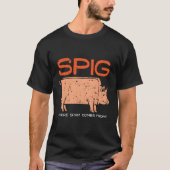 Spig waar spam afkomstig is van I Funny Pig Farmer T-shirt (Voorkant)