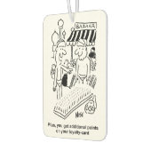 Spijkerbed op een bazaar cartoon luchtverfrisser (Links)