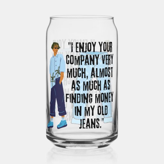 SPIJKERBROEK CITAAT BLIKVORM GLAS (Voorkant)