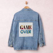 Spijkerjack met "Game Over"-tekst op de achterkant Denim Jacket (Hangar)