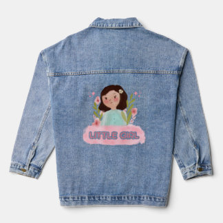 Spijkerjack met ontwerp van een klein meisje denim jacket