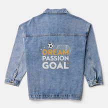 Spijkerjack met Passion Goal-logo