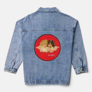 Spijkerjas MET TWIN ENGELEN XXX OOO Denim Jacket