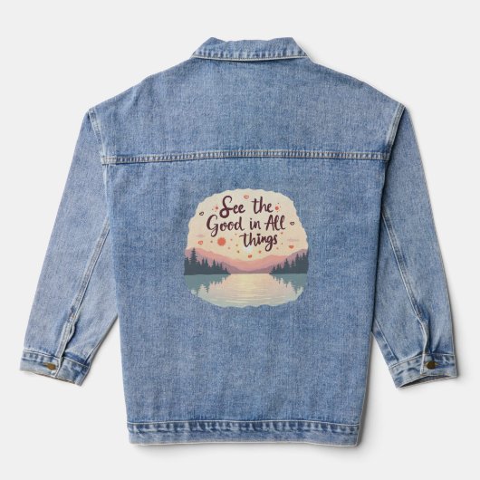 Spijkerjas Zie de goede dingen Denim Jacket (Achterkant)