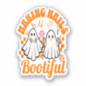 Spijkers bootiful Halloween maken Sticker (Voorkant)