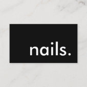 Spijkers. Loyaliteit Punch Card Klantenkaartje (Voorkant)