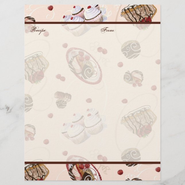 Spijnlijke Desserts Bridal Wedding Gift Recippages (Voorkant)