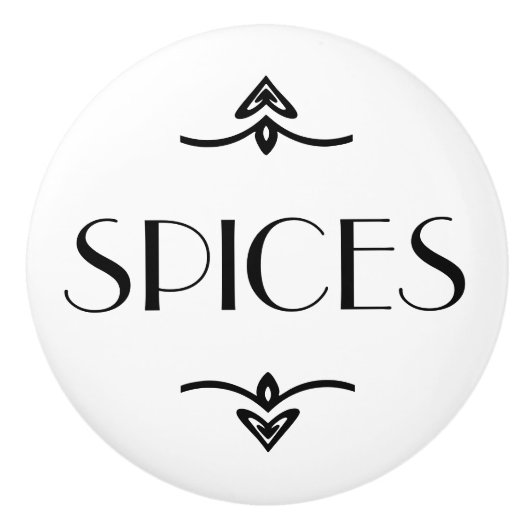 Spijsdrager Keramische Knop (Voorkant)