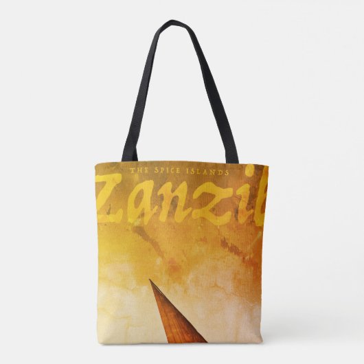 Spijseilanden Zanzibar Canvas tas (Achterkant)