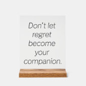 Spijt Acryl Teken Acryl Bord (Voorkant)