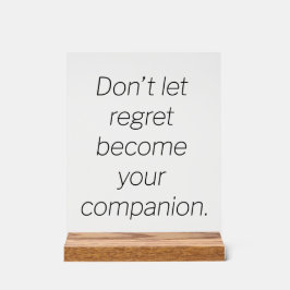 Spijt Acryl Teken Acryl Bord