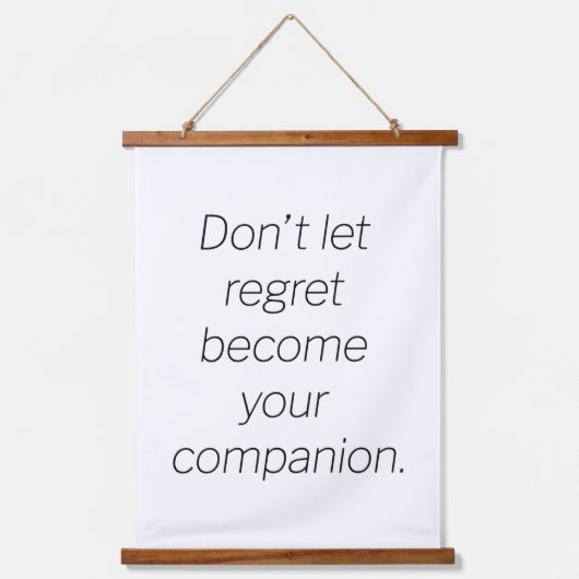 Spijt v2 Hout Topped Wandtapijt Hangend Wandkleed (Voorkant)