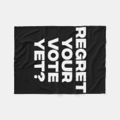 Spijt van je stem fleece deken (Voorkant (Horizontaal))