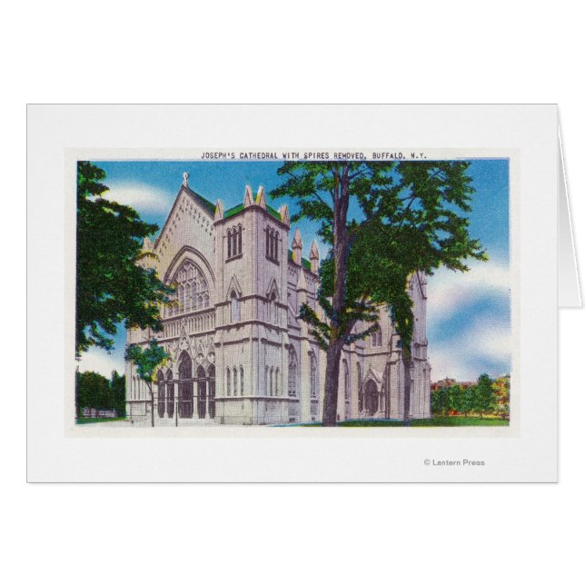 Spijtig Uitzicht van St. Joseph's kathedraal (Voorkant Horizontaal)