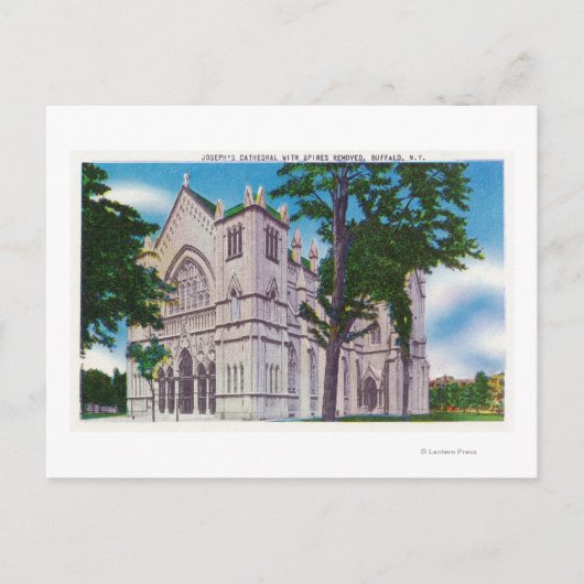 Spijtig Uitzicht van St. Joseph's kathedraal Briefkaart (Voorkant)