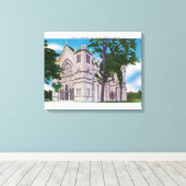 Spijtig Uitzicht van St. Joseph's kathedraal Canvas Afdruk (Insitu (Houten vloer))