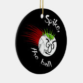 Spike, de bal keramisch ornament (Rechts)