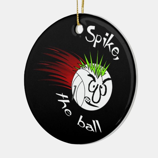 Spike, de bal keramisch ornament (Links)