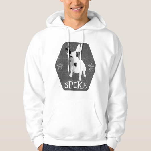 Spike, de coolste Engelse Bull Terrier Hoodie (Voorkant)