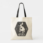 Spike, de coolste Engelse Bull Terrier Tote Bag (Achterkant)