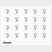 Spike de Engelse Bull Terrier Ronde Sticker (Vel)