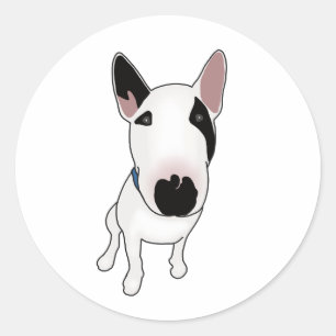 Spike de Engelse Bull Terrier Ronde Sticker