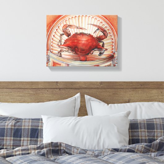 Spike, de zwaargewicht wereldkampioen canvas afdruk (Insitu (Slaapkamer))