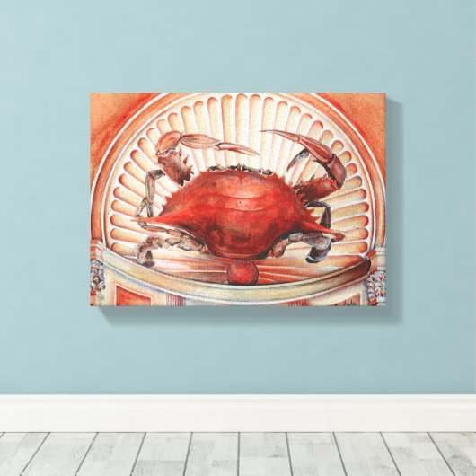 Spike, de zwaargewicht wereldkampioen canvas afdruk (Insitu (Houten vloer))