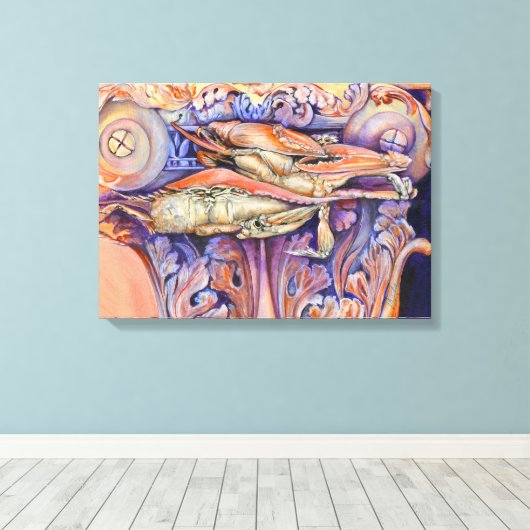 Spike en Curly Spelen Label Canvas Afdruk (Insitu (Houten vloer))