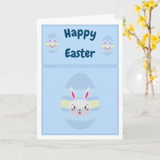 Spike en Friends paashaas. Kaart (Gele Bloem)